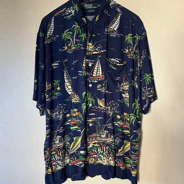 L size Polo Ralph Lauren Hawaiian shirt aloha shir