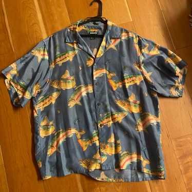 80's Patagonia Pataloha "Trout" Rayon Aloha