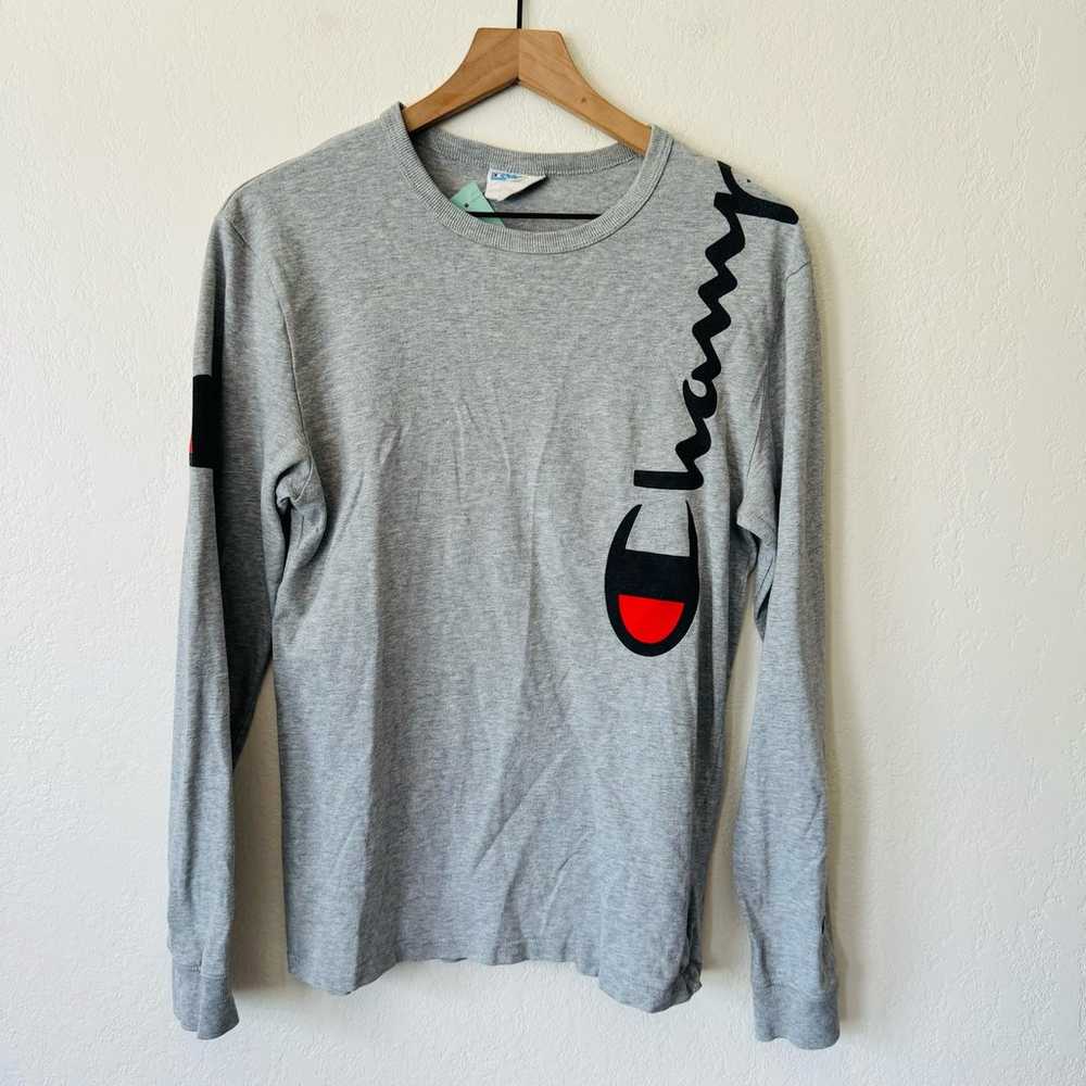 Champion | grey long sleeve shirt - image 1