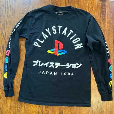 Black Long Sleeve PlayStation Shirt Japan 1994 Sm… - image 1