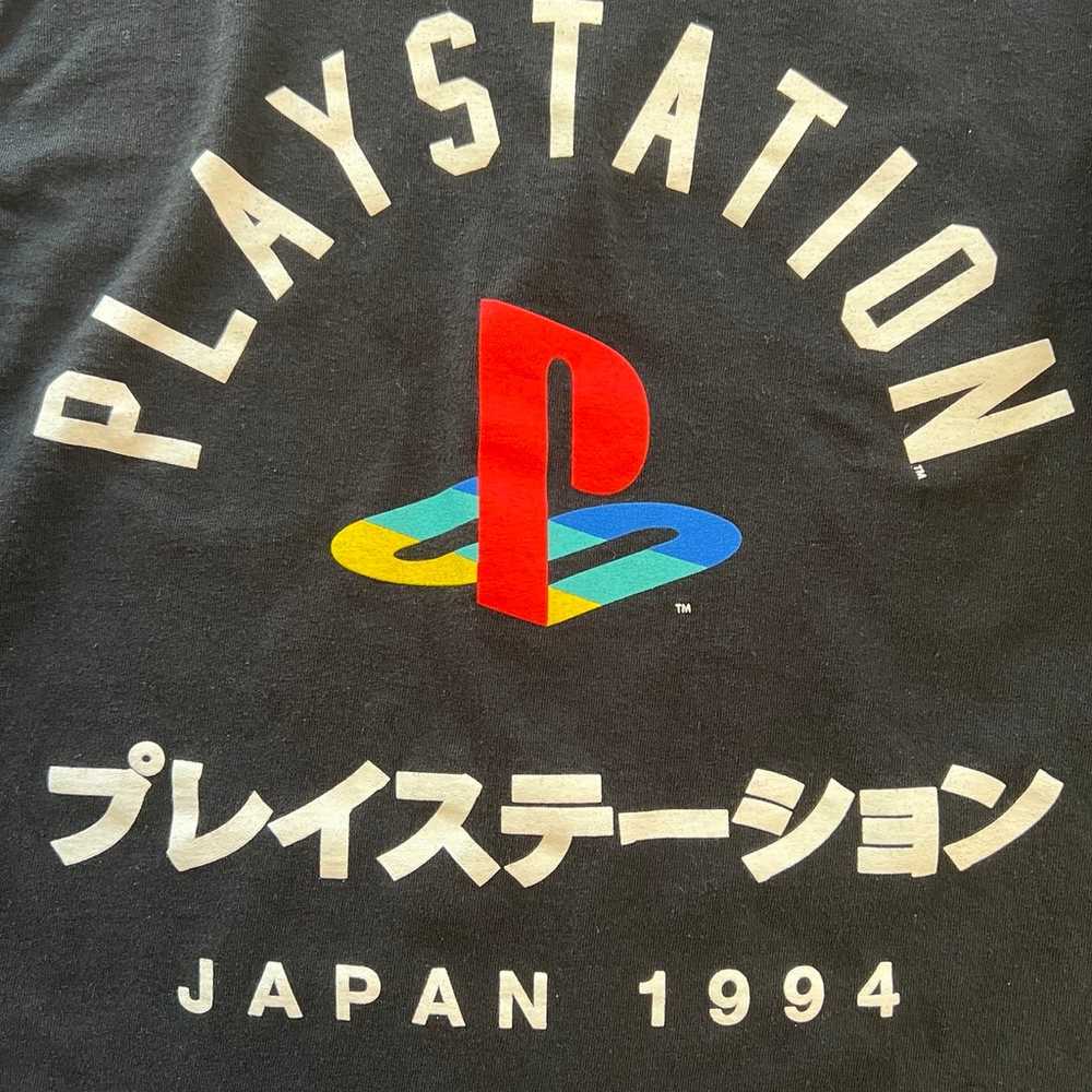 Black Long Sleeve PlayStation Shirt Japan 1994 Sm… - image 2