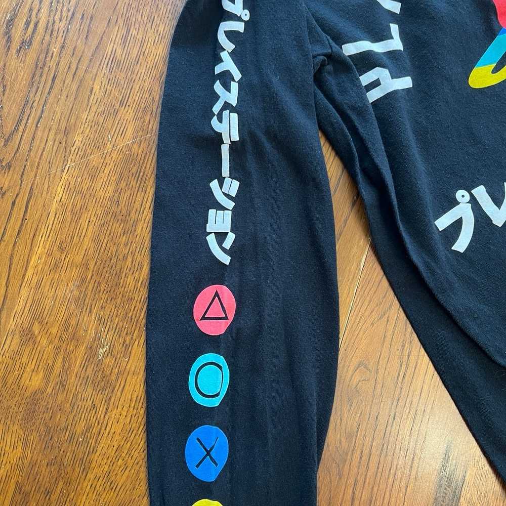 Black Long Sleeve PlayStation Shirt Japan 1994 Sm… - image 3