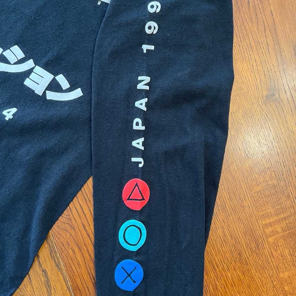 Black Long Sleeve PlayStation Shirt Japan 1994 Sm… - image 4