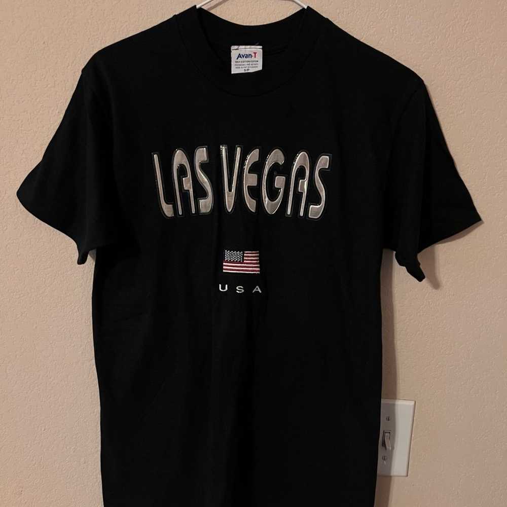 Vintage Las Vegas with American Flag Embroidered … - image 2