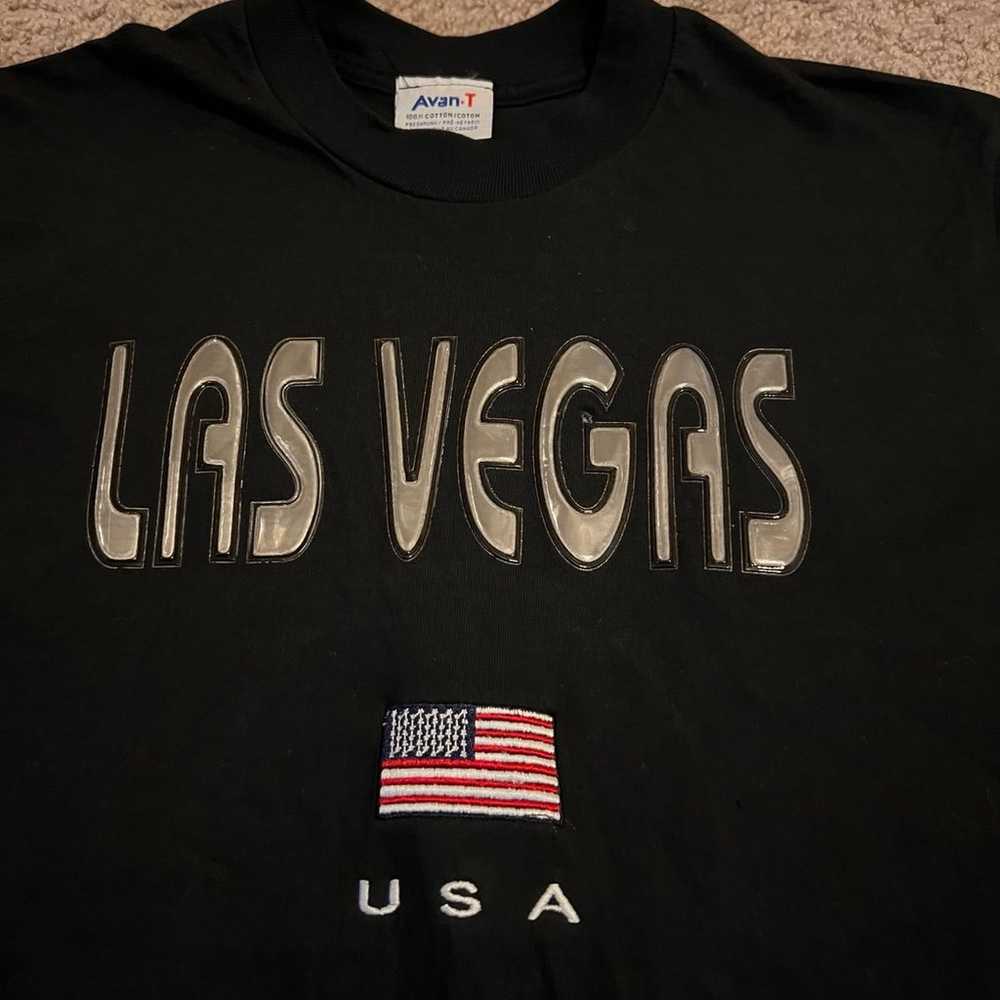 Vintage Las Vegas with American Flag Embroidered … - image 3