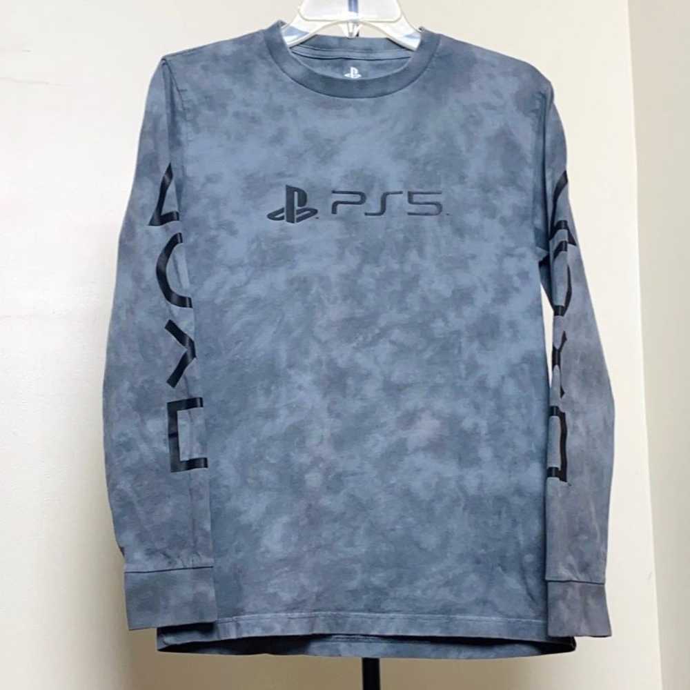 RARE Sony PlayStation PS5 Tie Dye Long Sleeve Vin… - image 1