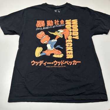 Riot Society Woody Woodpecker Boxing Kanji t-shir… - image 1