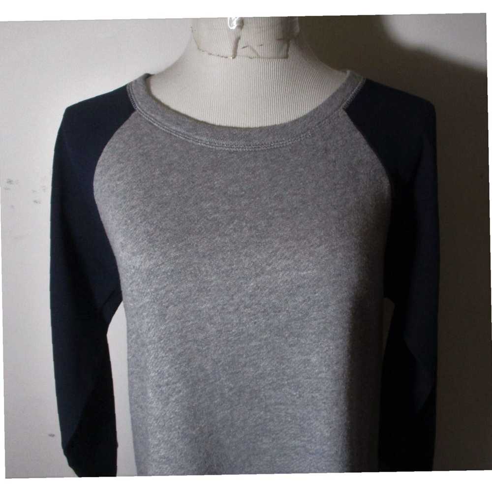 J.Crew Gray Blue Crew Neck Knit Sweatshirt Jersey… - image 2