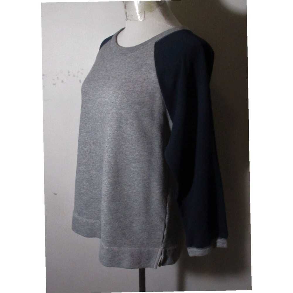 J.Crew Gray Blue Crew Neck Knit Sweatshirt Jersey… - image 4