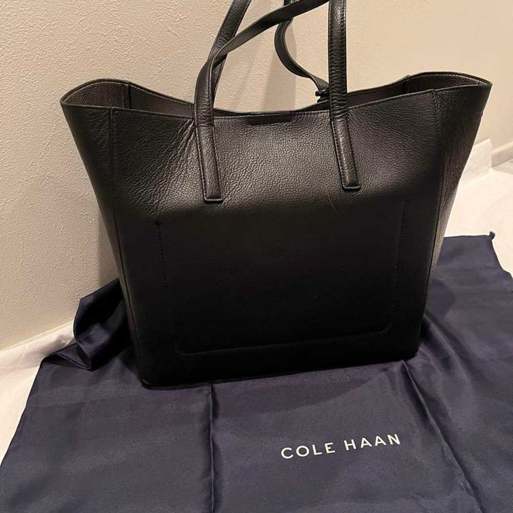 COLE HAAN Tote Bag with Tassel, Black, on Sale‼️ - image 2