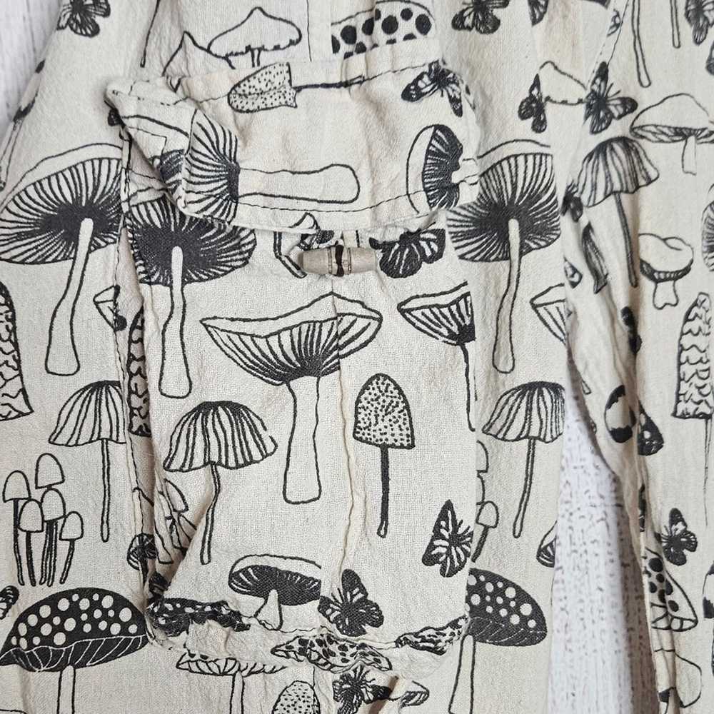 Vintage Katmandu Imports Cotton Mushroom Print Ca… - image 3