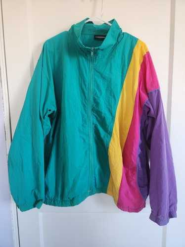 Vintage 90s Y2K Hobie so Cal Swimwear Neon Green Yellow Teal