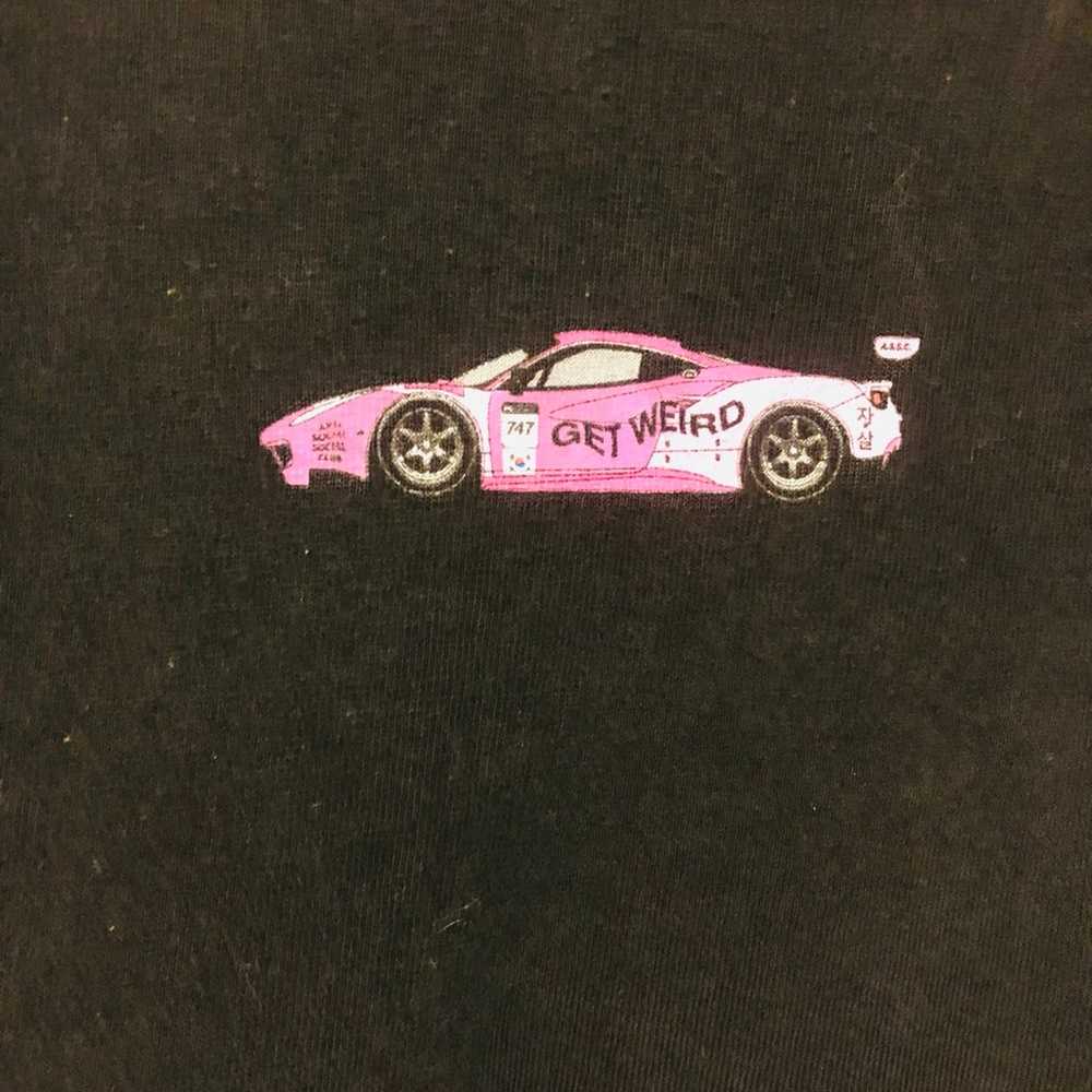 Anti Social Social Club Shirt Get Weird pink Car - image 3