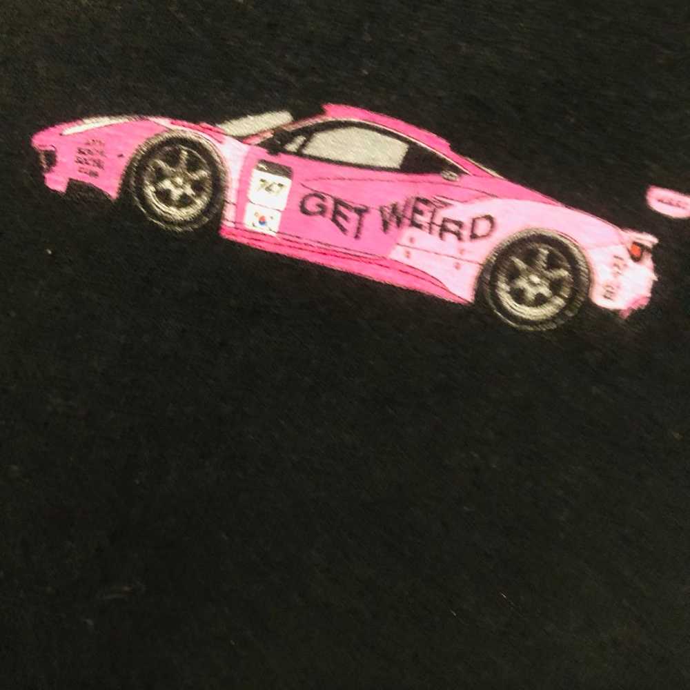 Anti Social Social Club Shirt Get Weird pink Car - image 4