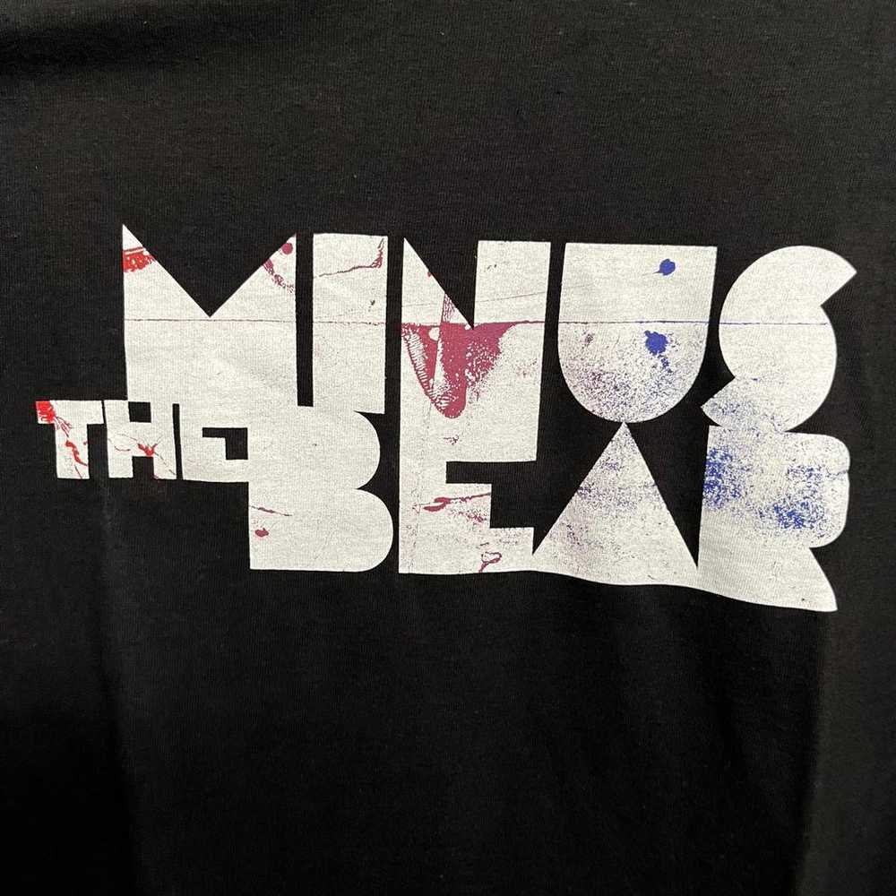 Vintage Minus the Bear T-shirt Paint Splatter Shi… - image 2