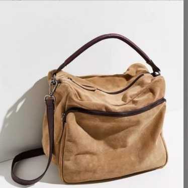 New Free People Leather Slouch Crossbody Hobo Bag