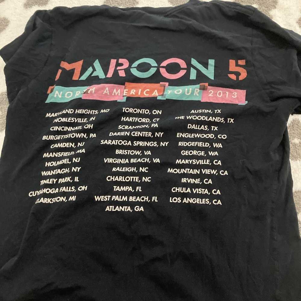 maroon 5 North American tour 2013 tee shirt - image 2