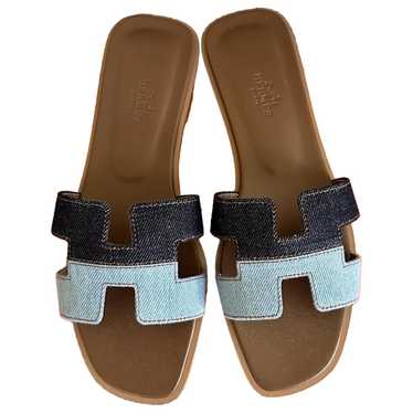 Hermès Oran cloth sandal