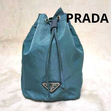 PRADA Drawstring Pouch Green