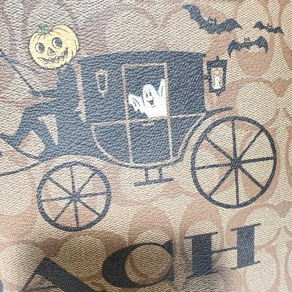 Coach City Tote In Signature Canvas With Hallowee… - image 7