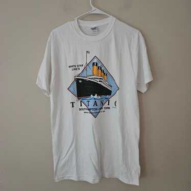 Vintage Titanic White Shirt  Mens M - image 1