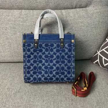 Coach Field Tote 22 In Signature Denim - image 1