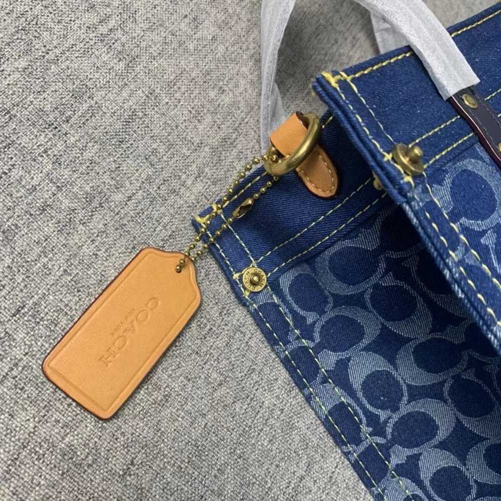 Coach Field Tote 22 In Signature Denim - image 6