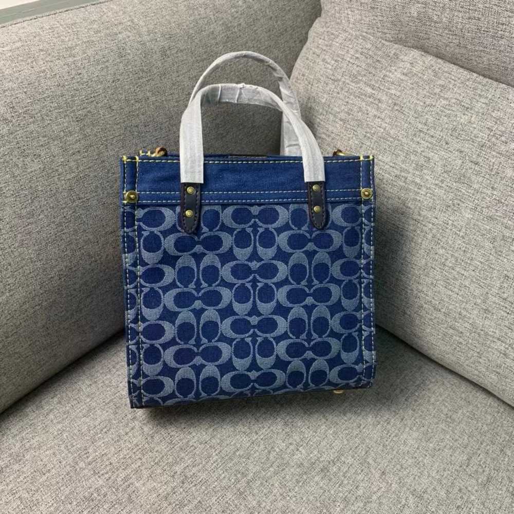 Coach Field Tote 22 In Signature Denim - image 8