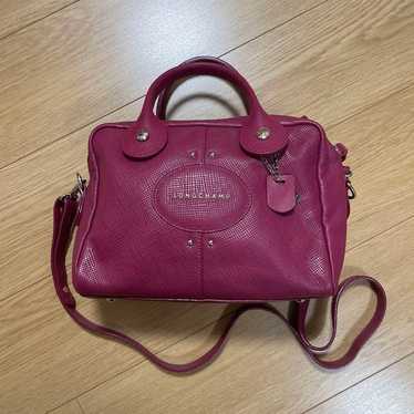 Longchamp Le Pliage Red Purple.