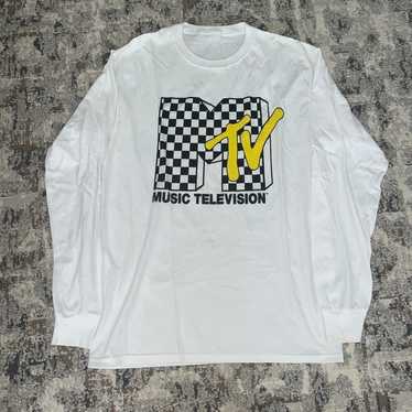 MTV Checkered Long Sleeve size M - image 1