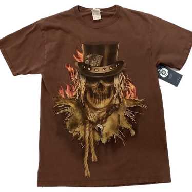 1990's Fruit of the Loom Scarecrow T-shirt Brown