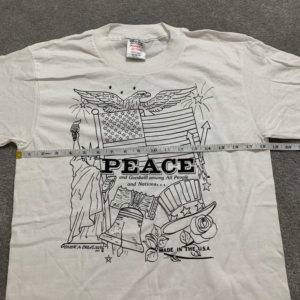 Vintage Single Stitch Peace Goodwill Tee - image 6