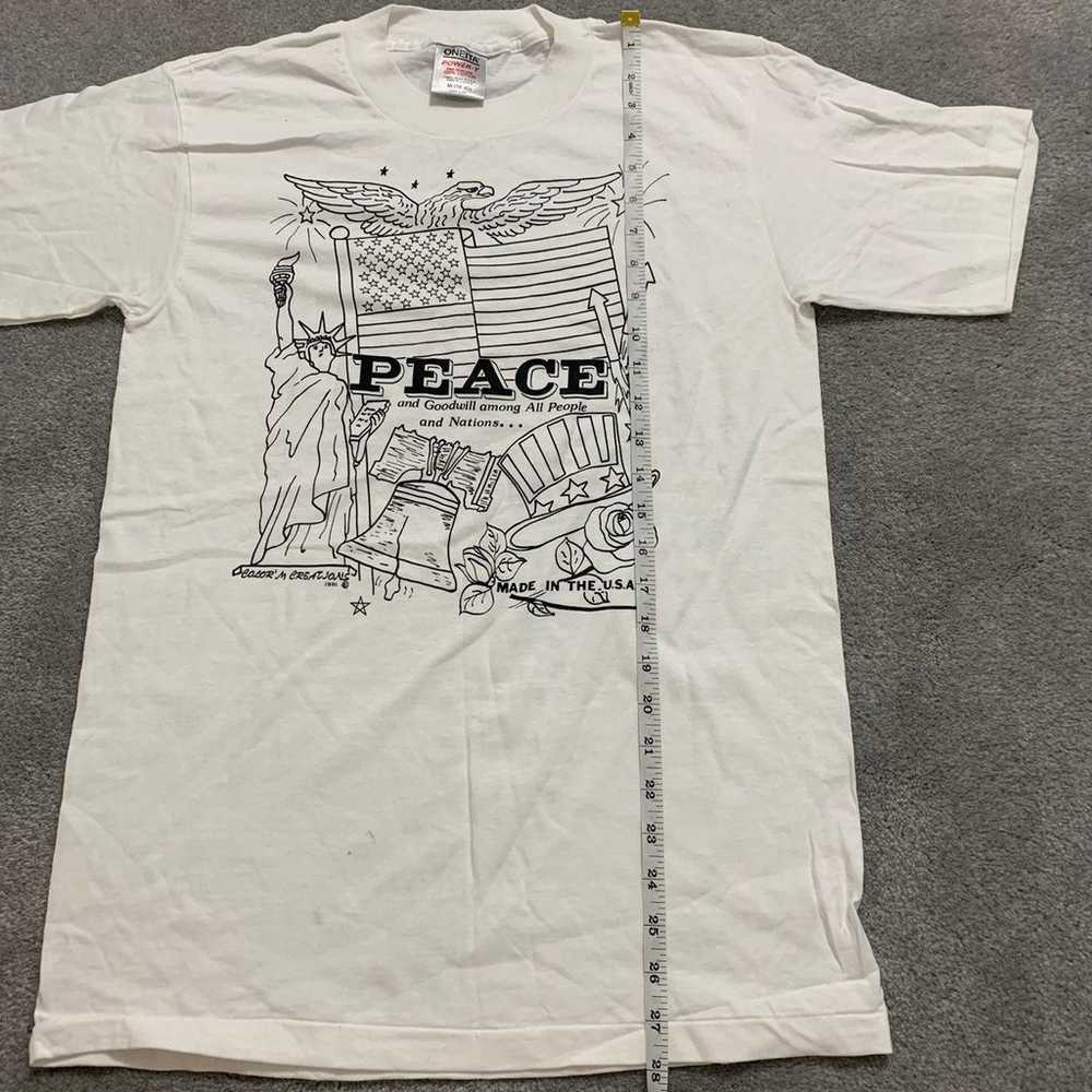 Vintage Single Stitch Peace Goodwill Tee - image 7