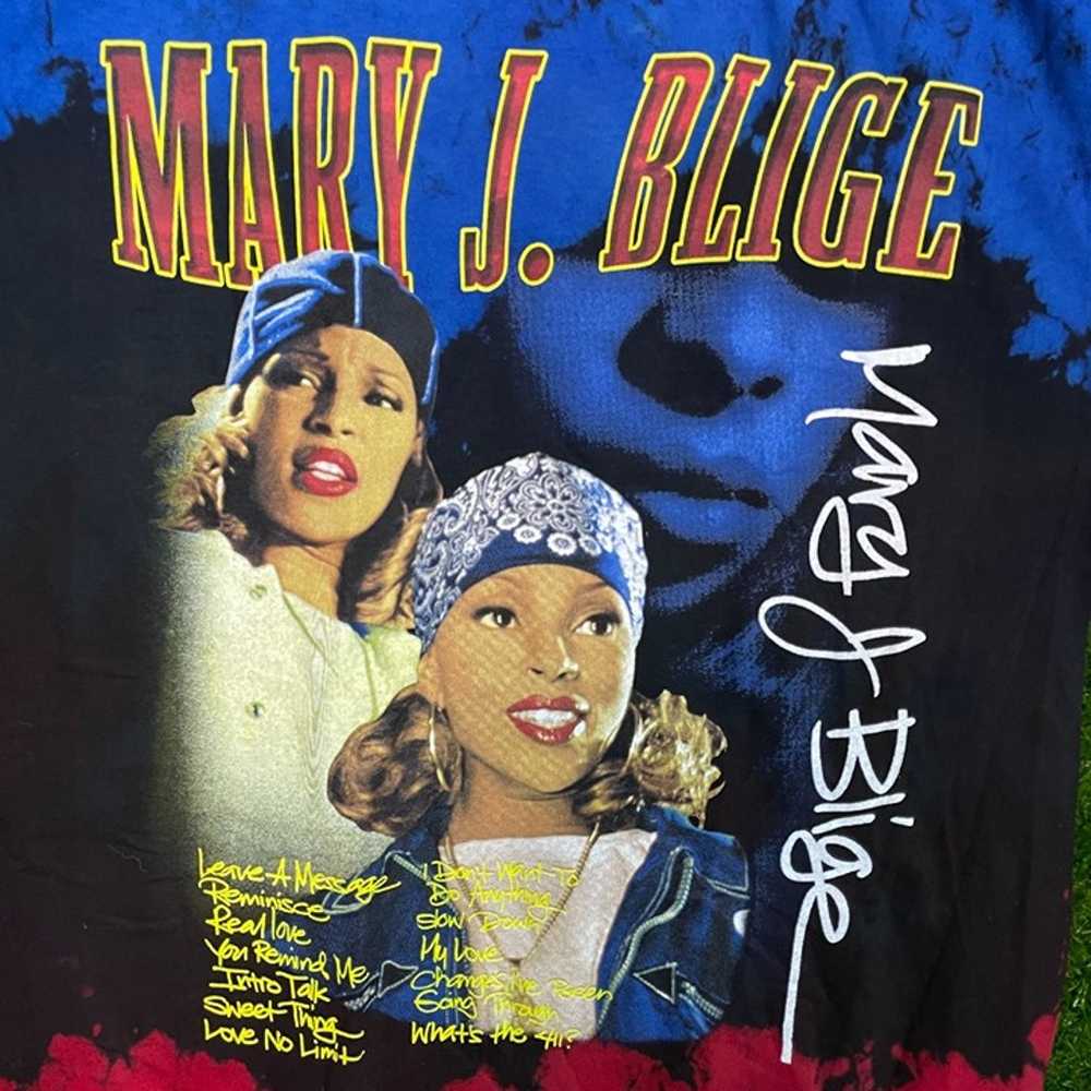 Vintage Mary J. Blige tie-dye T-shirt size medium - image 3