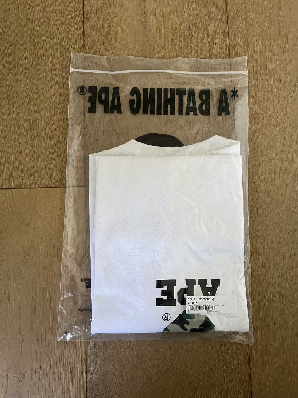 Bape Bape Woodland Camo College Tee - image 2