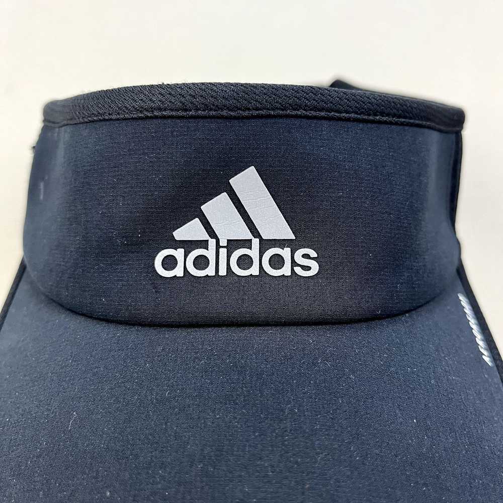 Adidas Adidas Visor Hat Cap Black Aeroready Three… - image 3