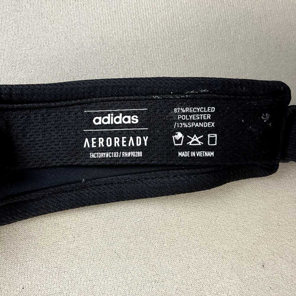 Adidas Adidas Visor Hat Cap Black Aeroready Three… - image 7