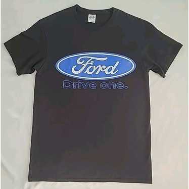 Ford Drive One T-Shirt Navy Blue Adult M Vintage F