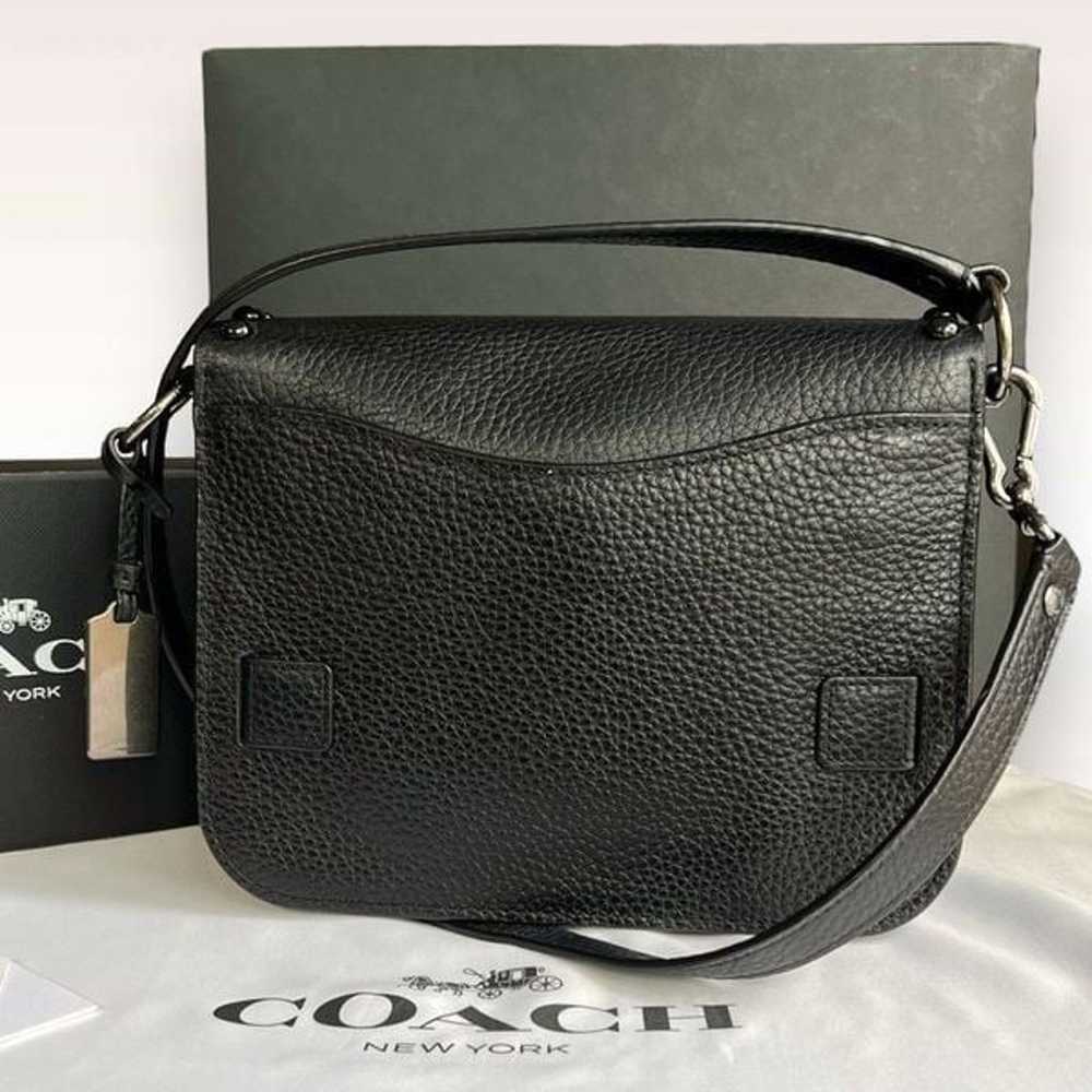 Coach Swagger Saddle / Shoulder Bag Black w/ Rive… - image 4