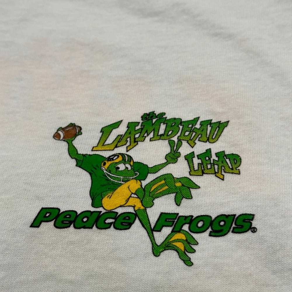 Vintage 1997 Peace Frogs Packers Shirt M - image 6