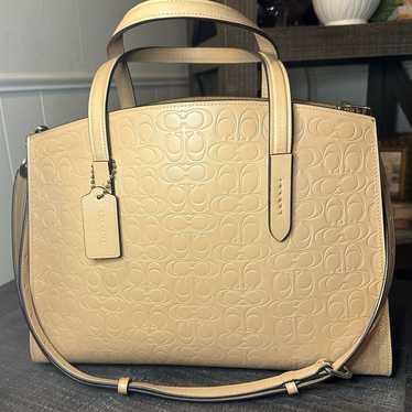 Coach Charlie Carryall Bag Leather Authentic