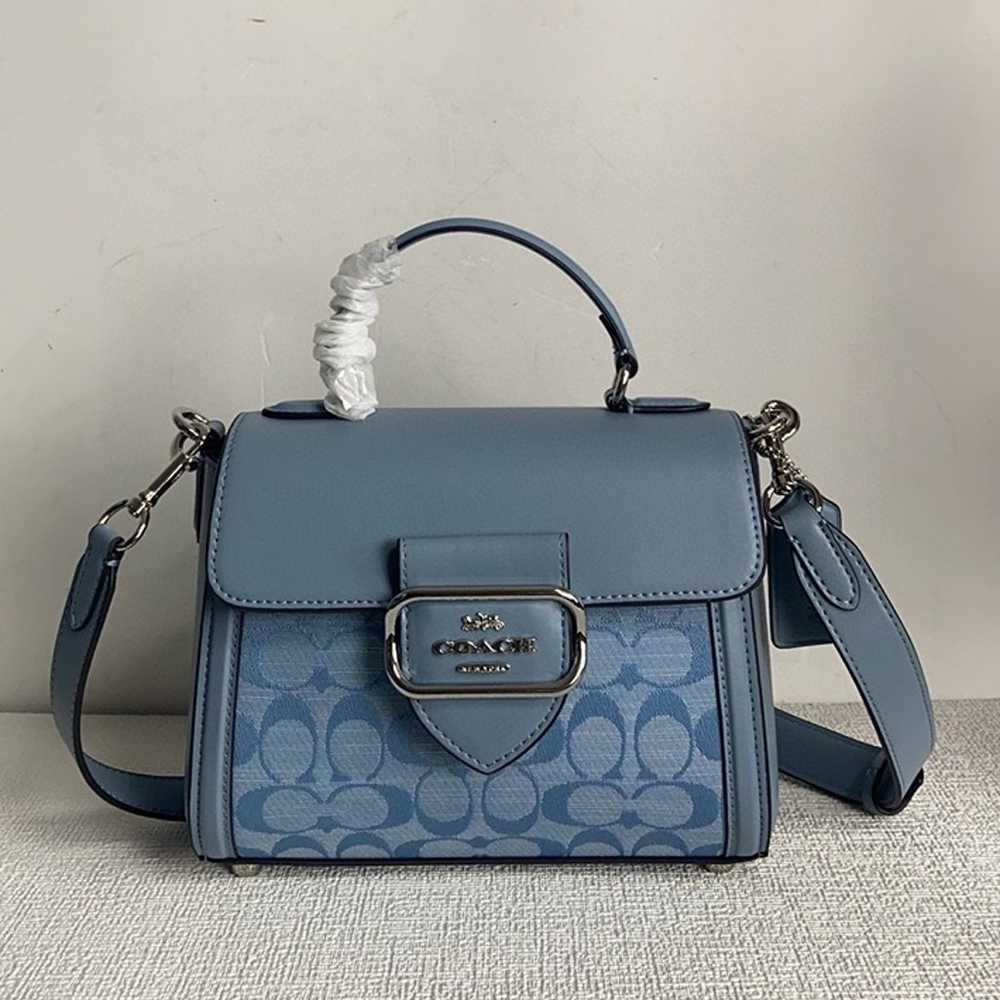 Morgan Top Handle Satchel In Signature Chambray - image 1