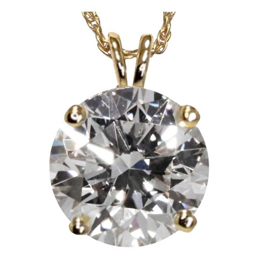 Diamonds & You Yellow gold pendant - image 1