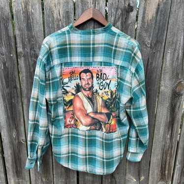 Custom/Upcycled WWE flannel