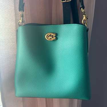 Coach WILLOW bucket bag in teal