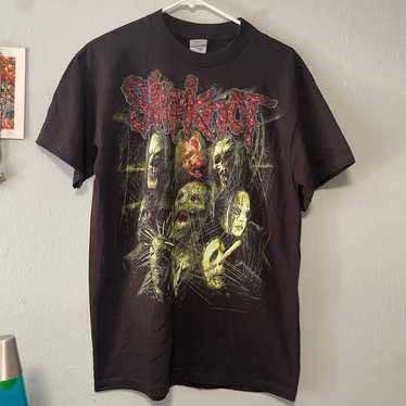 Vintage Y2K 2008 Slipknot double sided t-shirt Me… - image 1