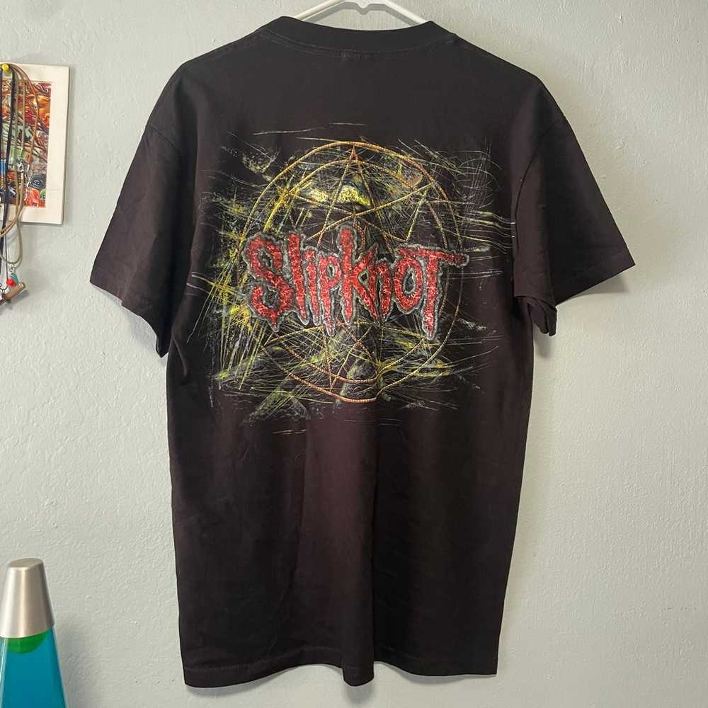 Vintage Y2K 2008 Slipknot double sided t-shirt Me… - image 3