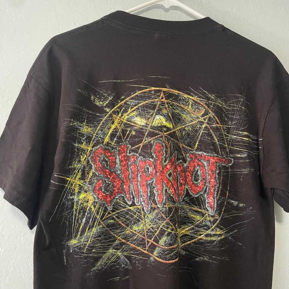 Vintage Y2K 2008 Slipknot double sided t-shirt Me… - image 4