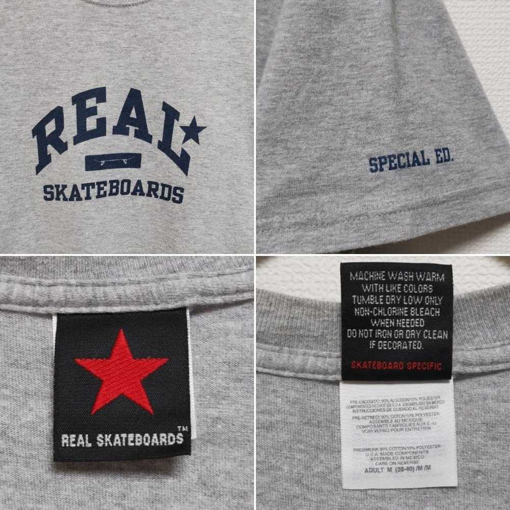 M 00s REAL SKATEBOARDS T-shirt Real Skate USA. - image 3