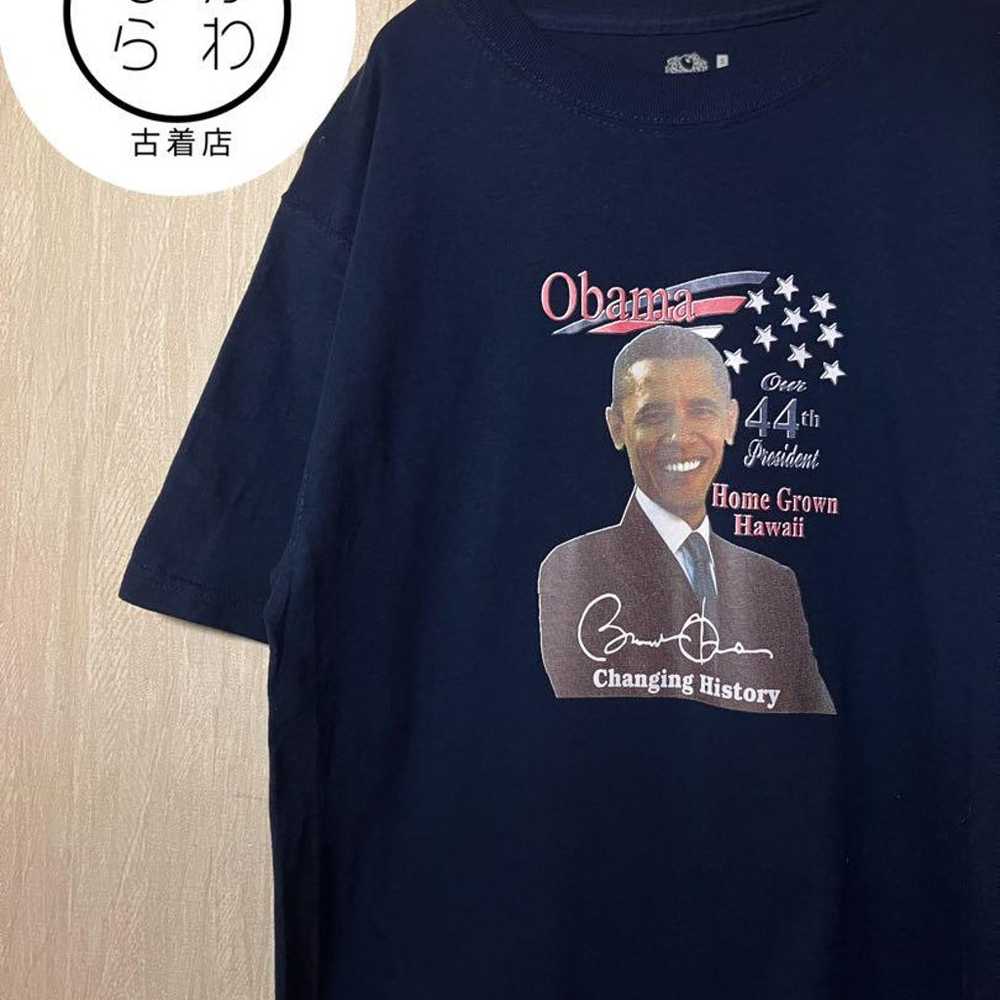 【Vintage】FRUIT OF THE ROOM Barack Obama Print T-S… - image 1